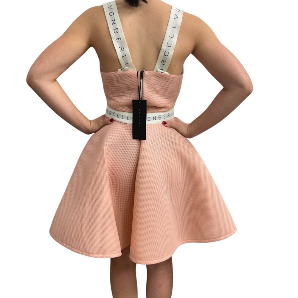 NWT Marcell Von Berlin Neoprene Blush Rose Prom Homecoming Dress Women's sz 6 - Picture 10 of 12
